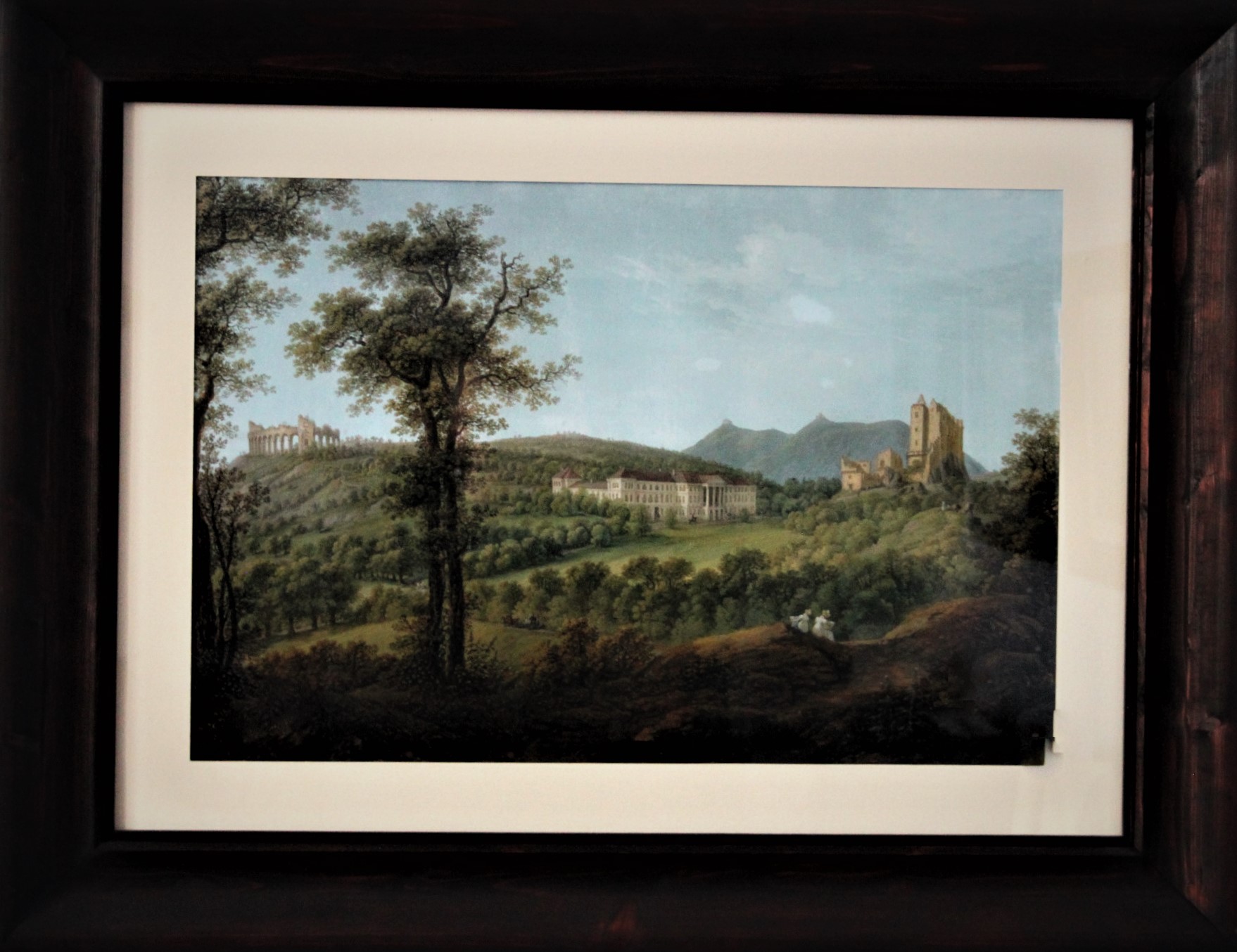 Gemälde mit Ansicht des "Ruinenparks" Liechtenstein
